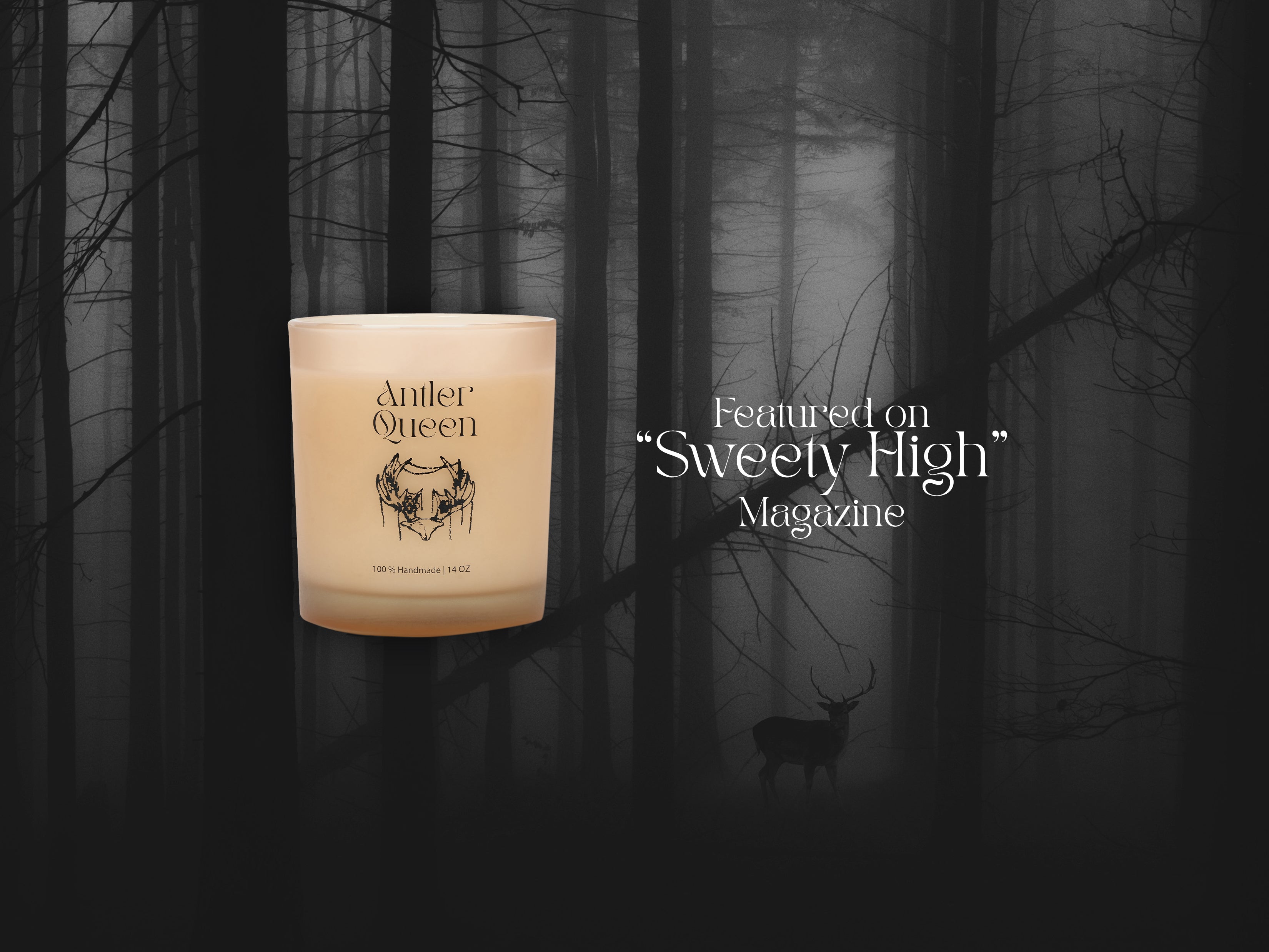 BuMama Antler Queen Candle