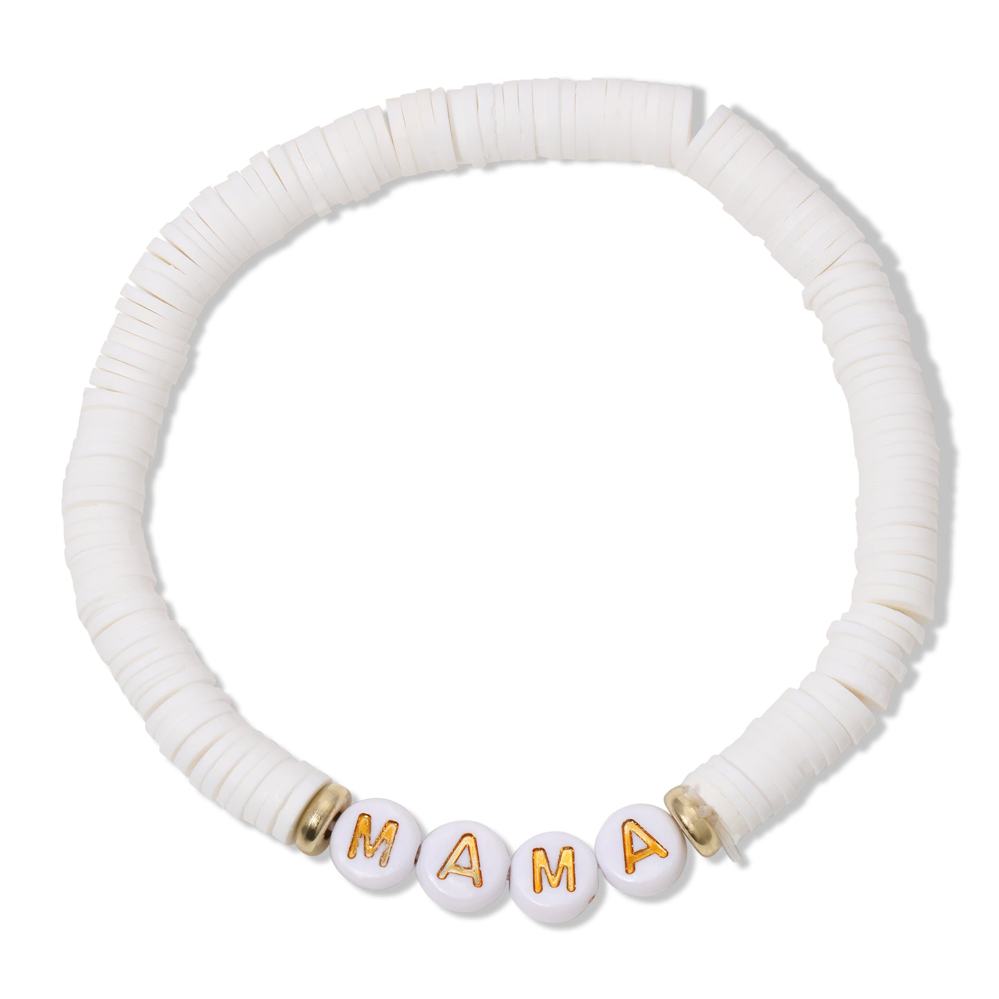 Puka Shell Beaded Mama Bracelet