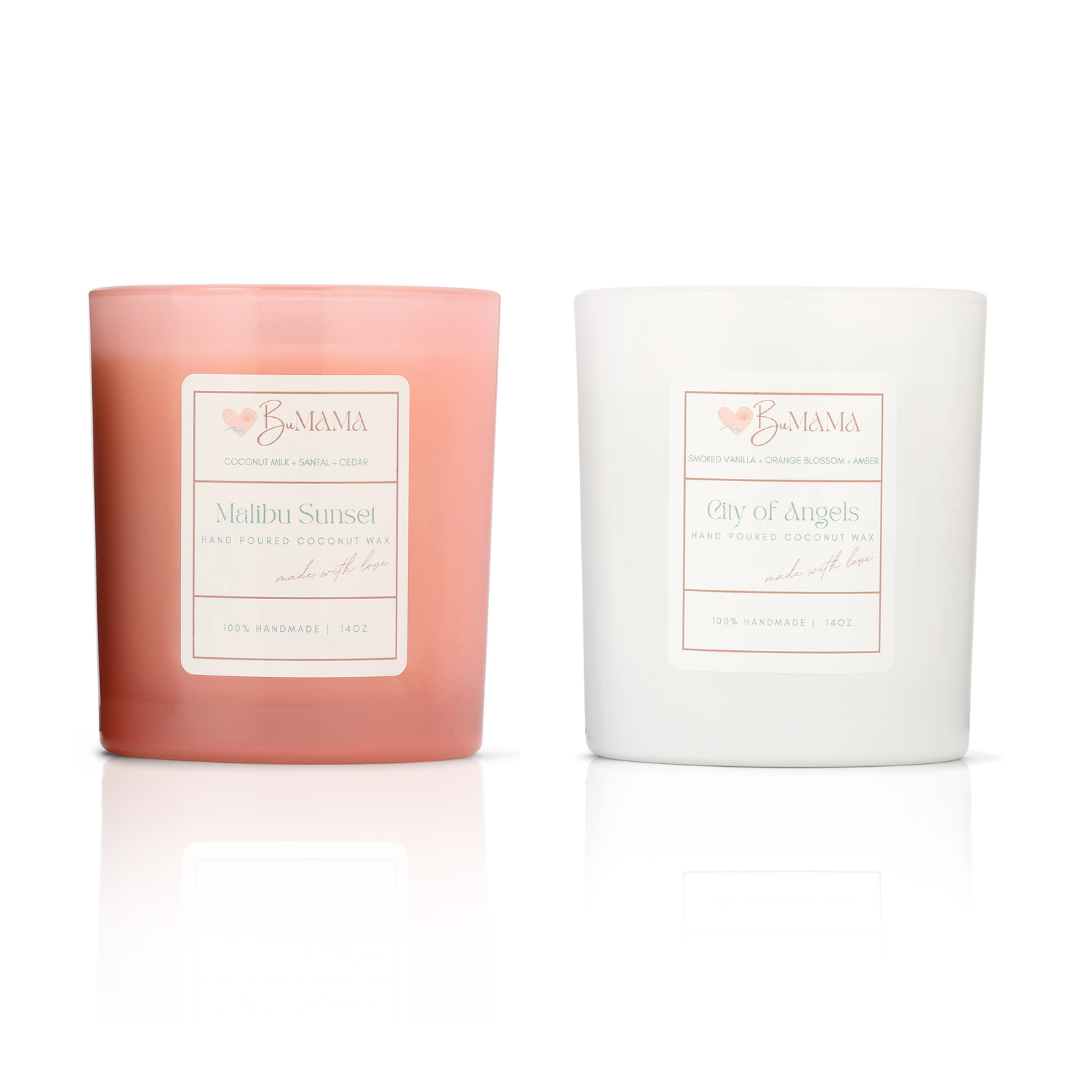 California Dreaming Candle Bundle by BuMama with City of Angels and Malibu candles